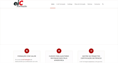 Desktop Screenshot of eicformacao.pt